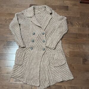 FP duster cardigan shacket